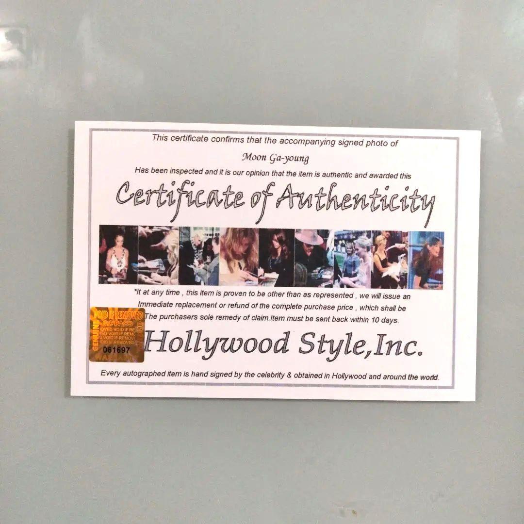 セール中…ムン・ガヨン直筆サイン入り2Lサイズ写真…Mun Ka-young
