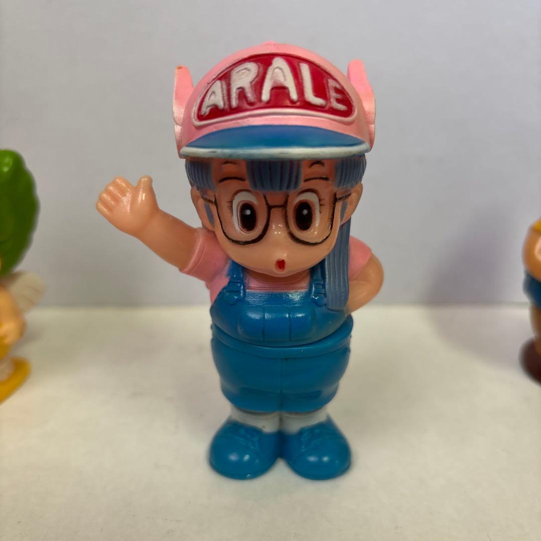 Dr.スランプ アラレちゃん ガッちゃん 則巻千兵衛 ソフビ ポピー 当時物