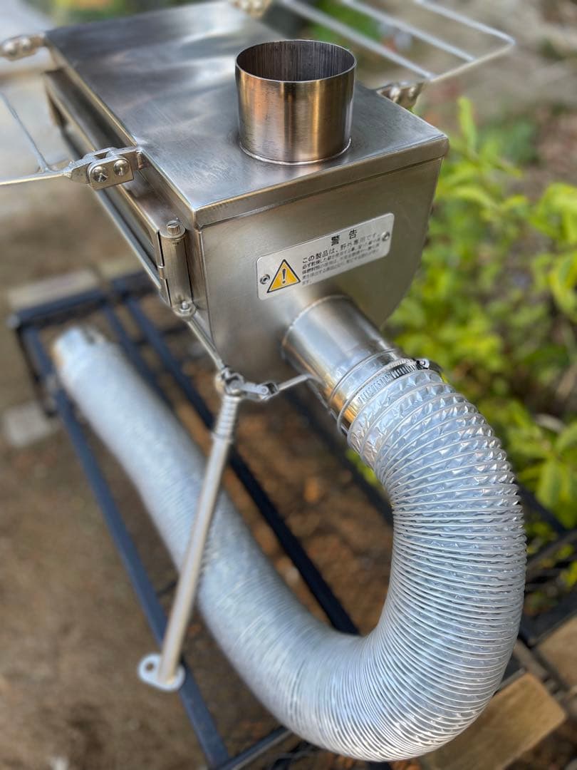 安全 外気吸入 薪ストーブ テンマク x WINNERWELL サイドビュー M