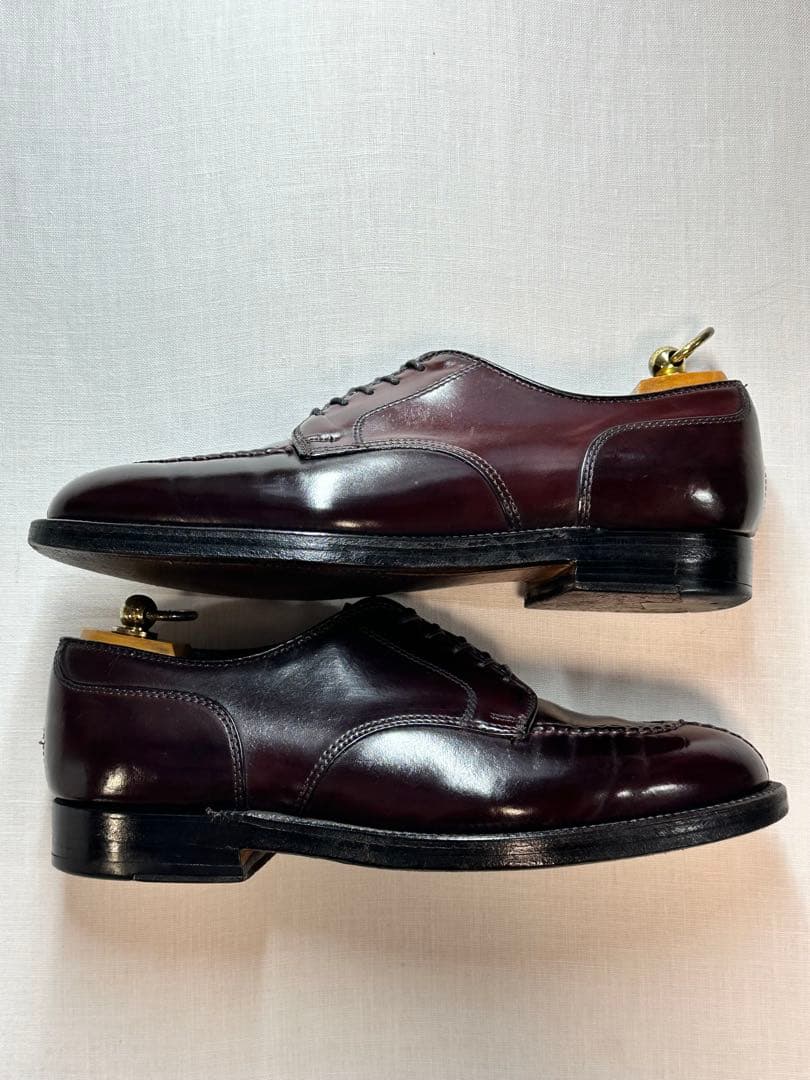 【美品良靴】ALDEN CORDVAN BURGUNDY UTIP 7D2210