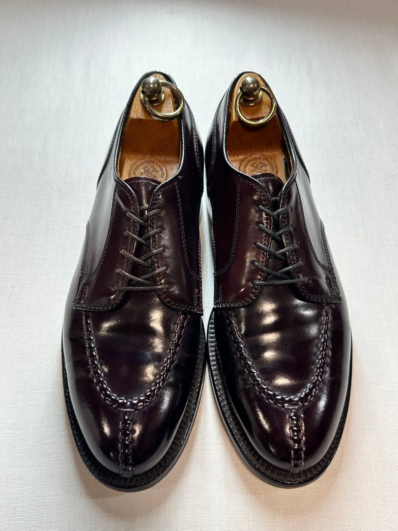 【美品良靴】ALDEN CORDVAN BURGUNDY UTIP 7D2210