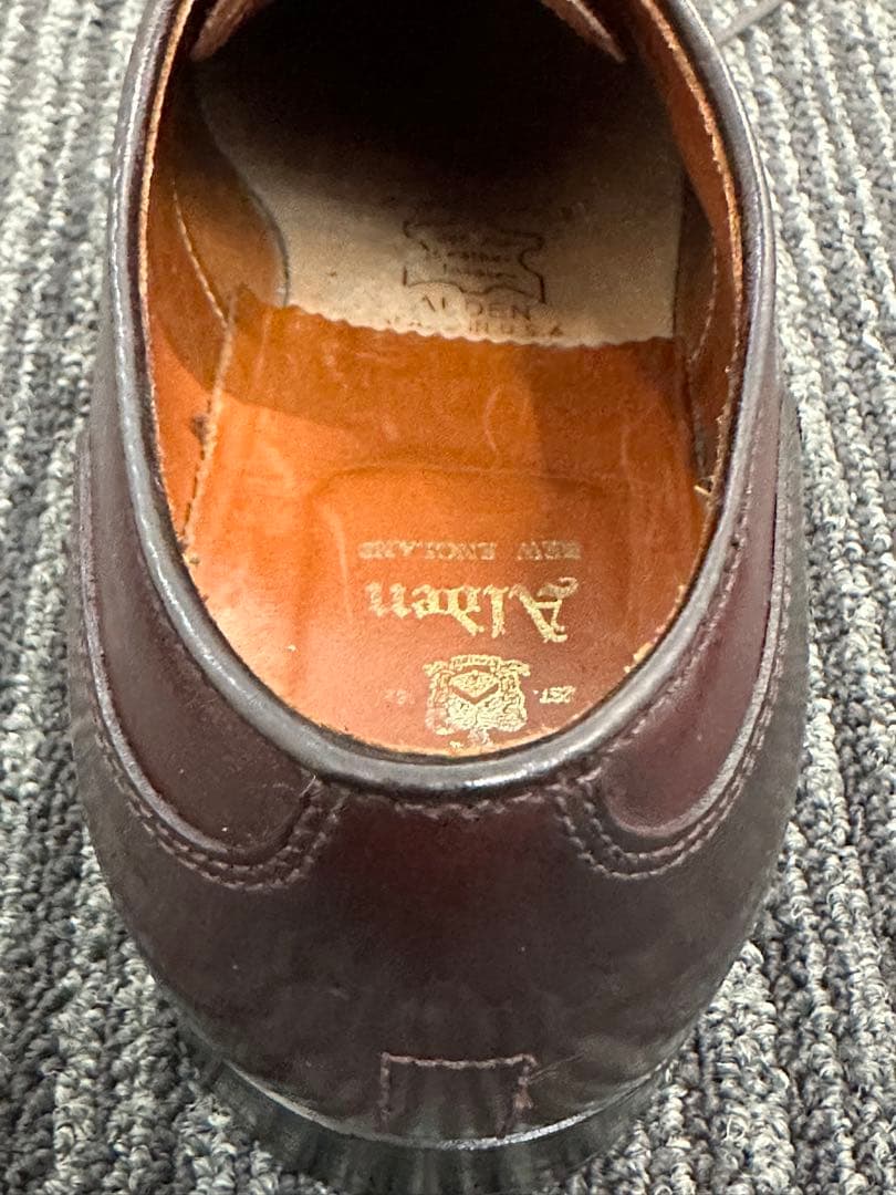 【美品良靴】ALDEN CORDVAN BURGUNDY UTIP 7D2210