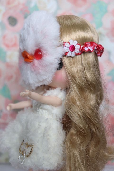 アヒルのお面 ミディブライス アウトフィット 編みぐるみ ブライス