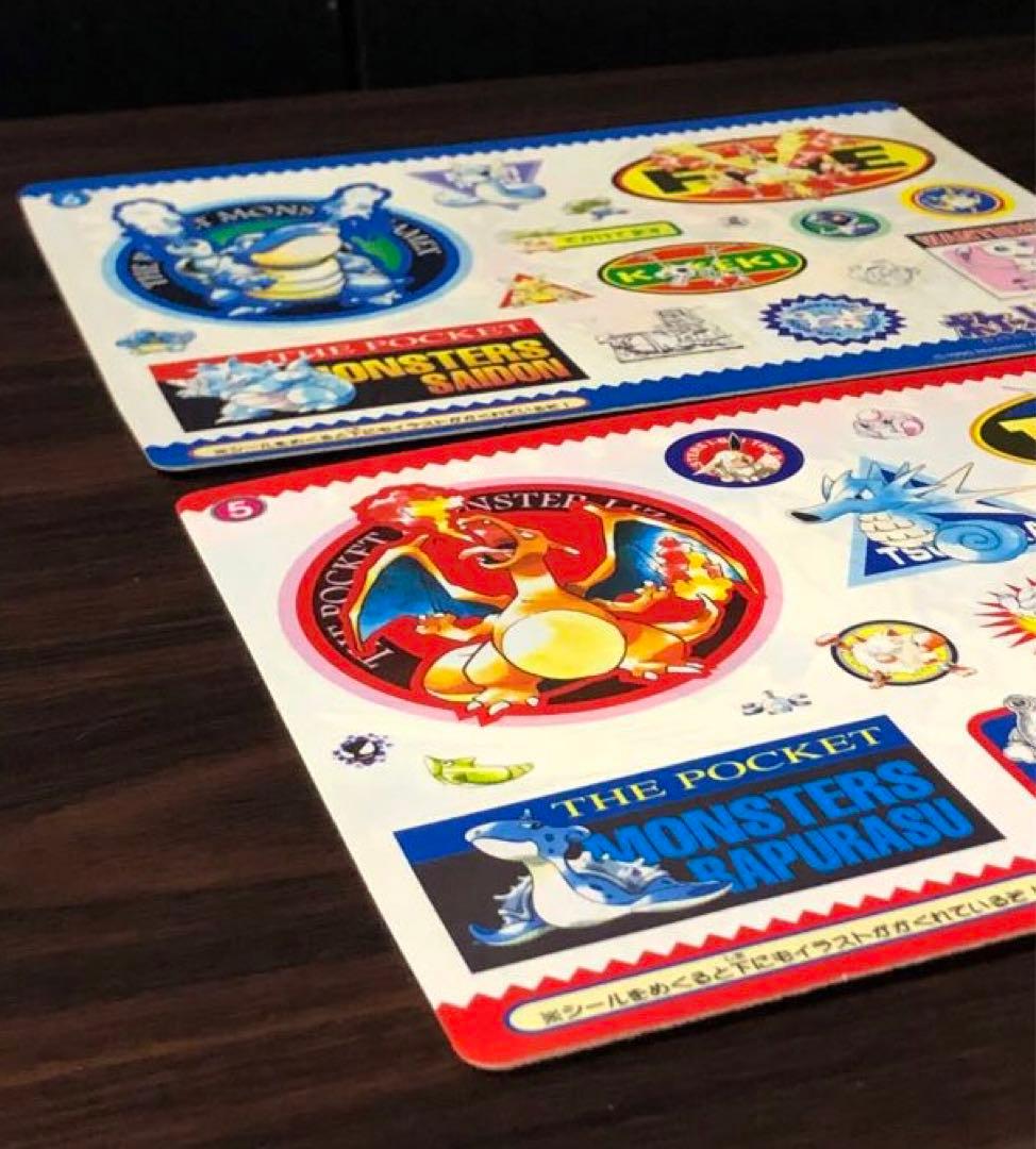 ポケットモンスタージャンボシールダス 赤 青　Pokémon