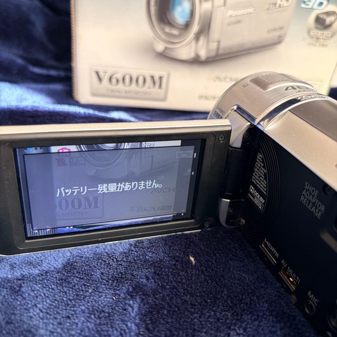 【SD付】Panasonic HC-V600M ビデオカメラ フルHD 箱付き