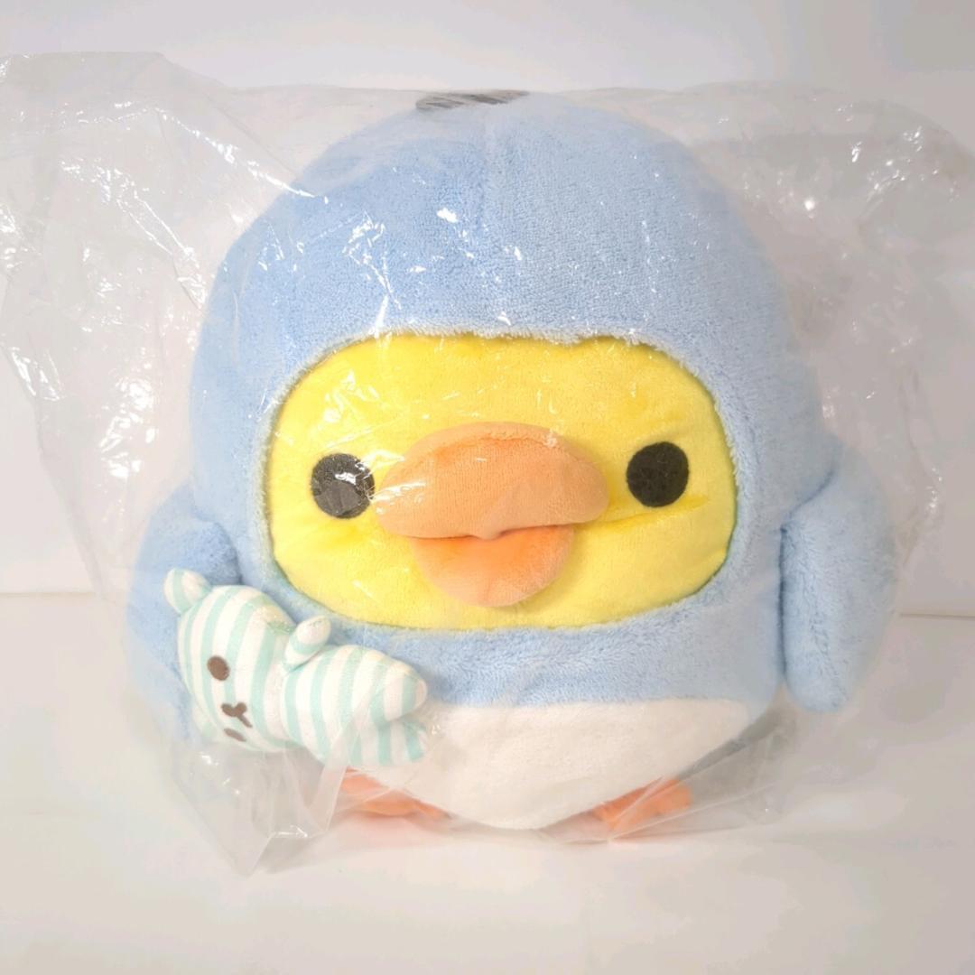 大リラックマ展限定 くったりぬいぐるみＭ キイロイトリ しましまエブリデイ