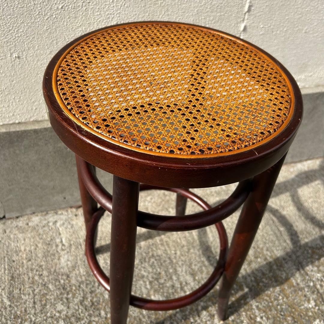 秋田木工 ベントウッドラタンスツール