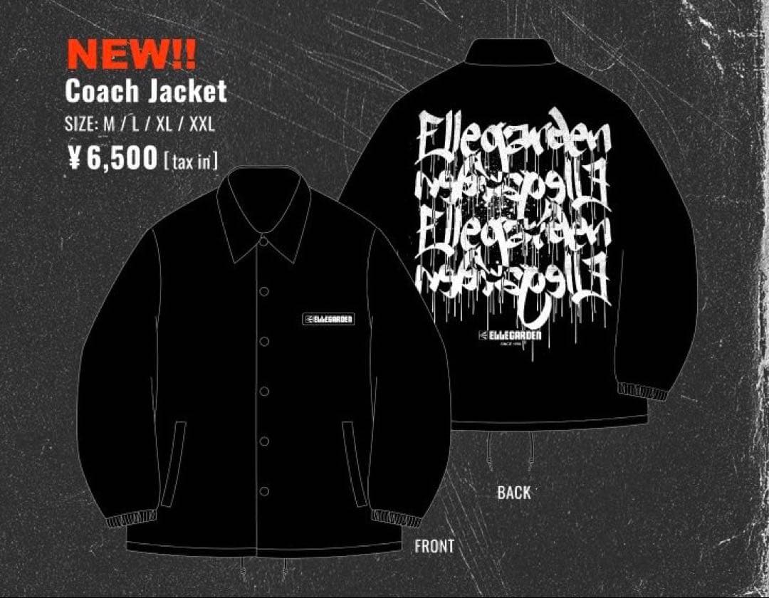 【26日まで限定値下げ】 ELLEGARDEN コーチジャケット　XL