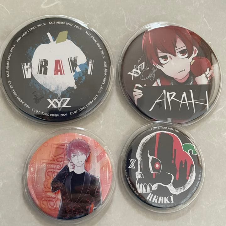あらき 缶バッジ - メルカリ