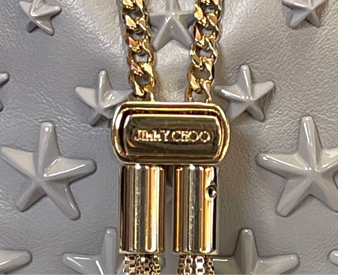 専用品JIMMY CHOO BON BON グレー マイクロ 2WAYバッグ