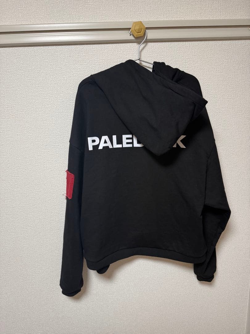 Paleduskパッチワークフーディ ジップパーカー