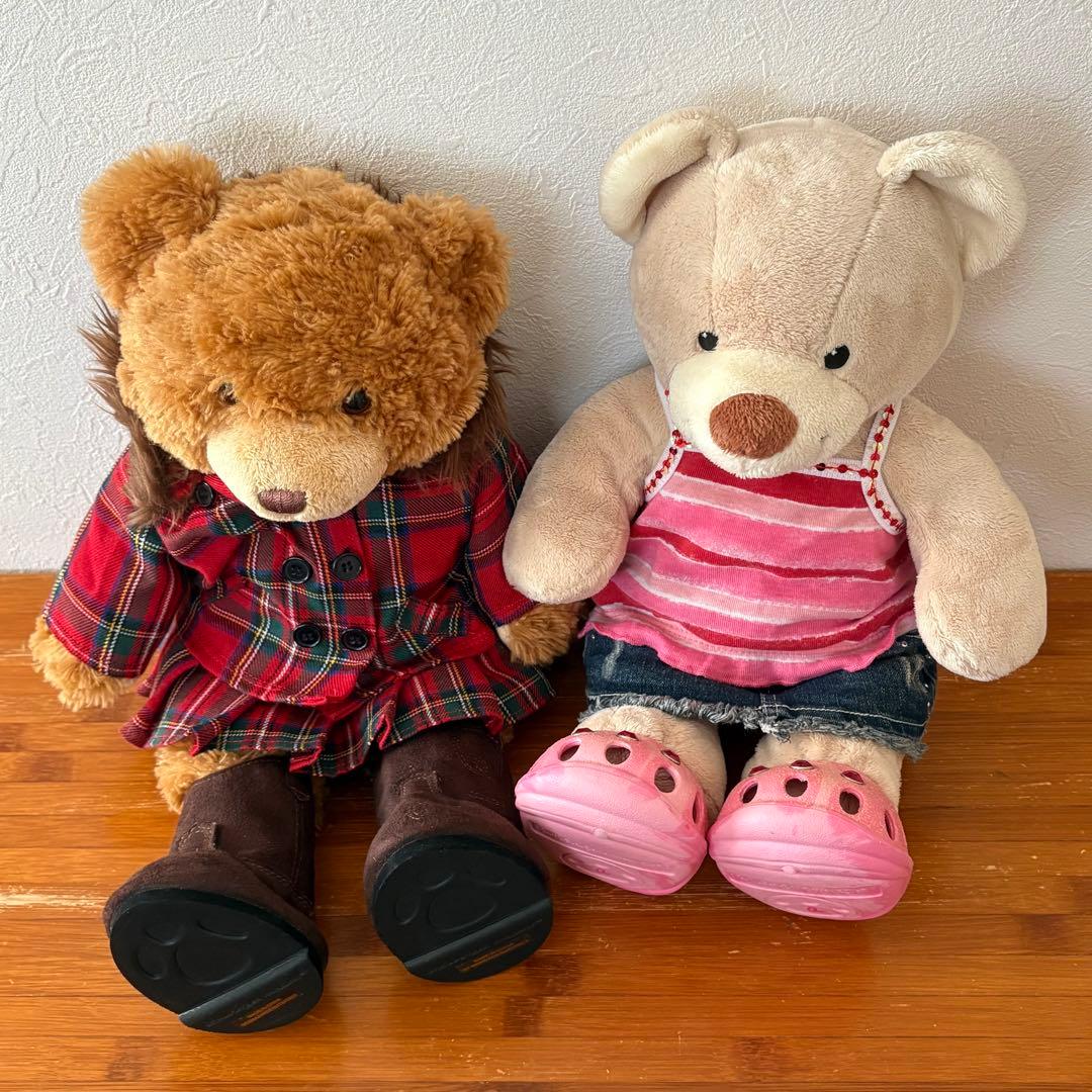 ★レア★ビルドアベア くま ひつじ うさぎ ぬいぐるみ 4体 洋服 靴 着せ替え