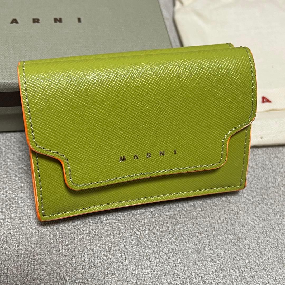 Marni 三つ折り財布 | グリーン | FARFETCH JP MARNI グリーン 三