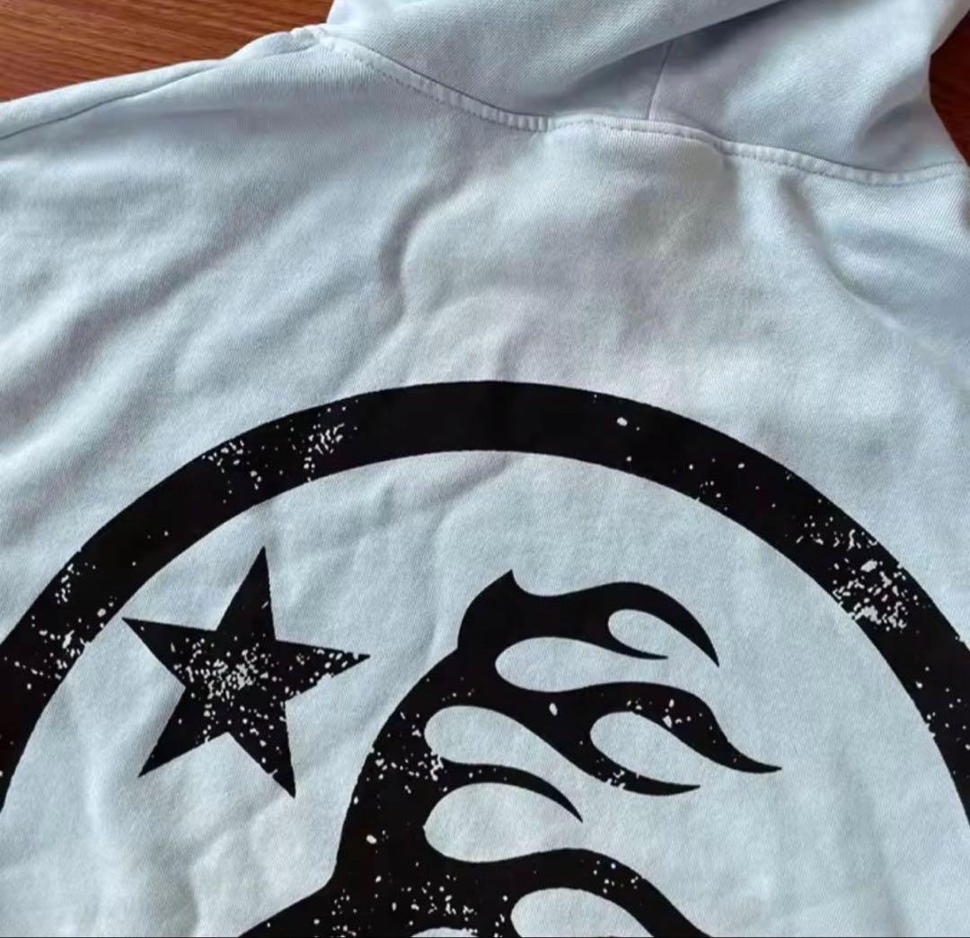 大幅値下げしました！ HELLSTAR ライトブルーパーカー