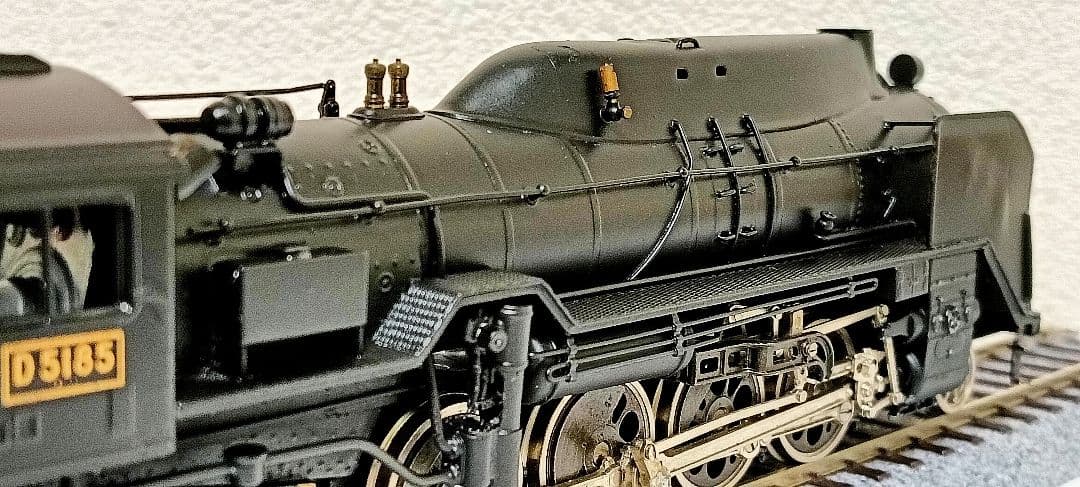 HOゲージ カツミ Ｄ51半流蒸気機関車、カンモーター、メンテナンス済