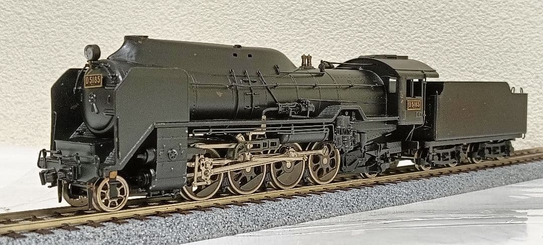 HOゲージ カツミ D51半流蒸気機関車、カンモーター、メンテナンス済