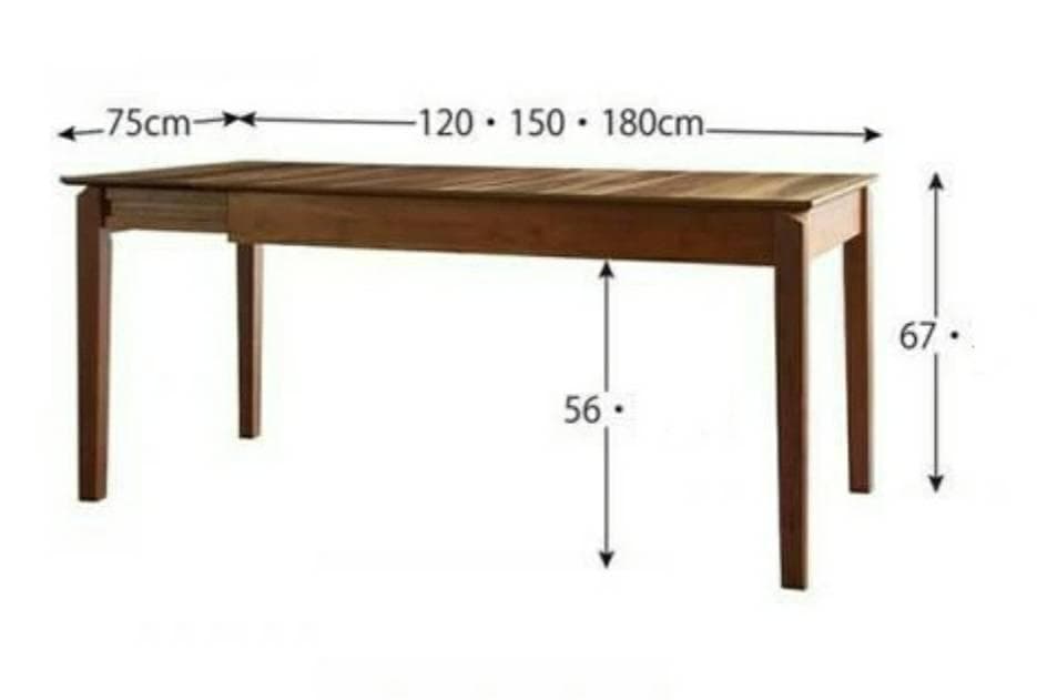 ダイニングテーブル 伸縮テーブル 120-150-180 人気の木目 1-20
