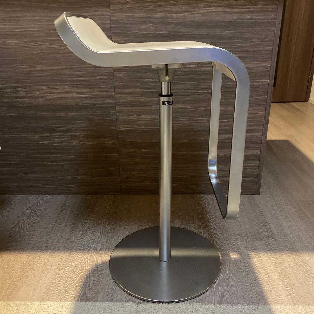 送料込み　ラパルマ カウンターチェア　ホワイトレザー②