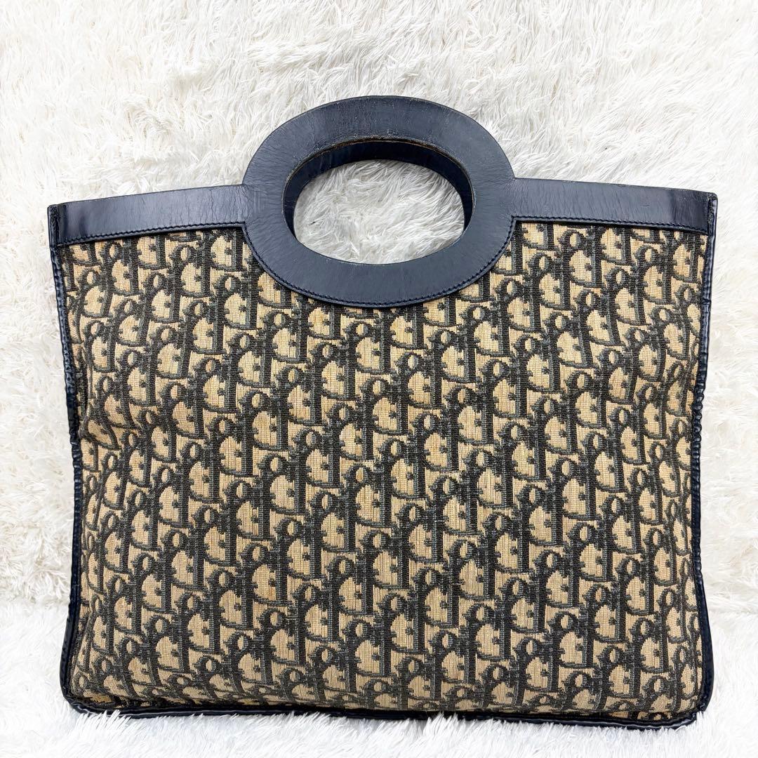 【希少】クリスチャンディオール トロッター ロゴ金具 ハンドバッグ 2way