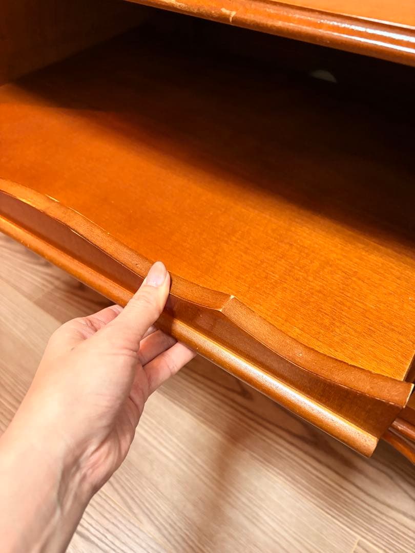 あいもも様専用 イタリア製 象嵌 木製サイドボード 猫脚 TVボード