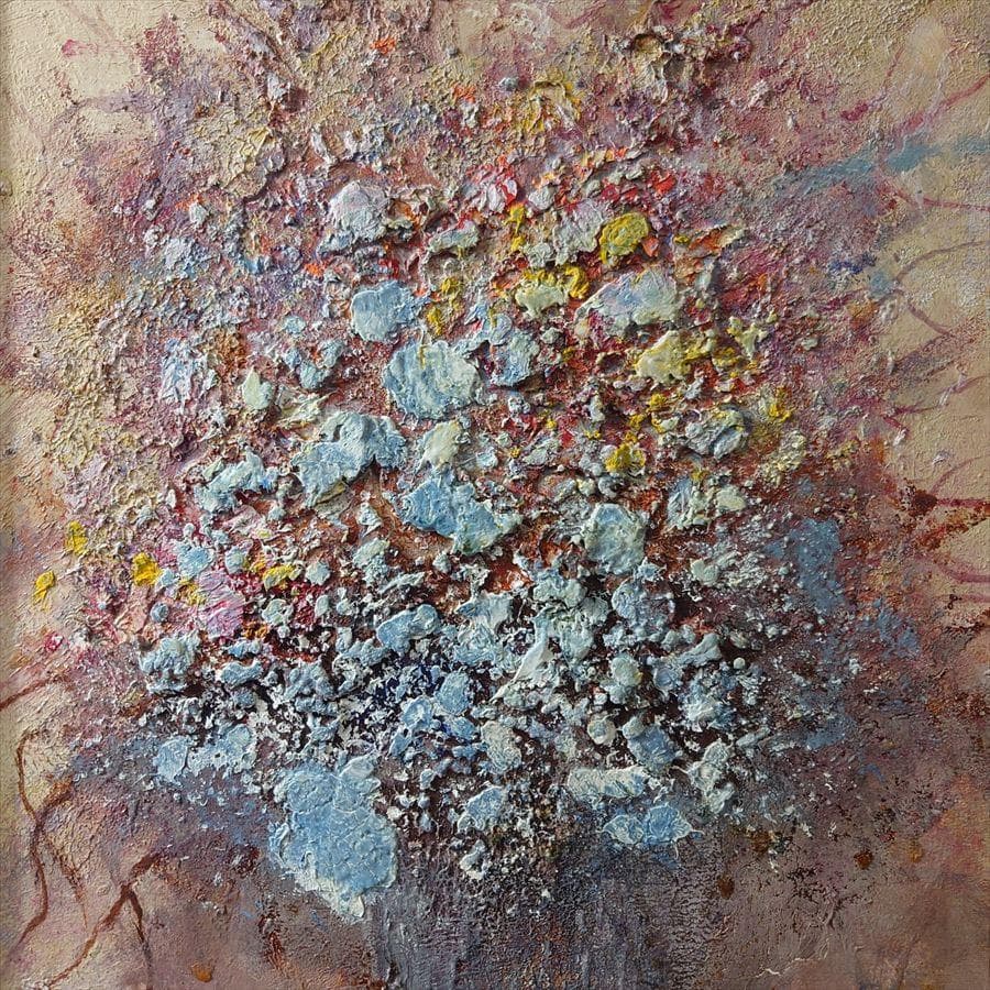 岡田旭峰（おかだ きょくほう） 「賛歌」1999年 油絵/F6号