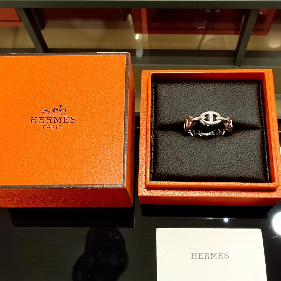 正規品＆超人気商品‼️ エルメス シェーヌダンクル アンシェネ シルバーリング