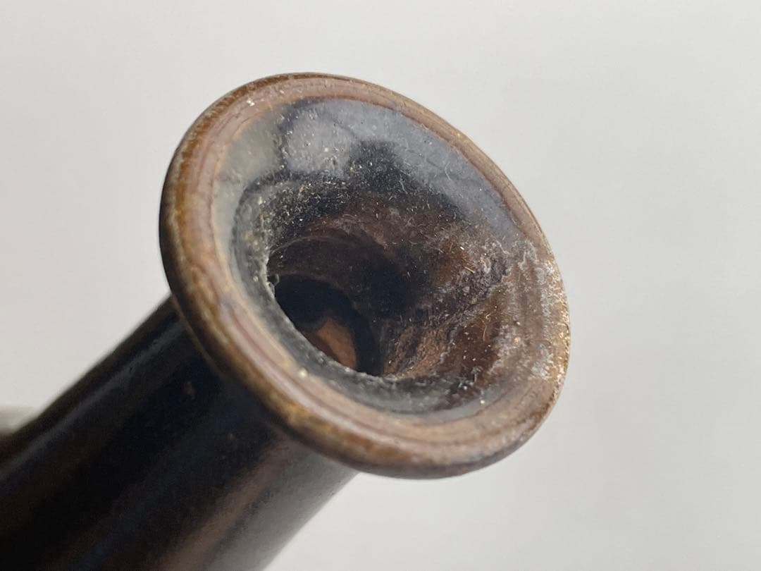 骨董 アンティーク 琉球古陶 沖縄 酒器 褐釉徳利 一輪挿し 渡名喜瓶 嘉瓶