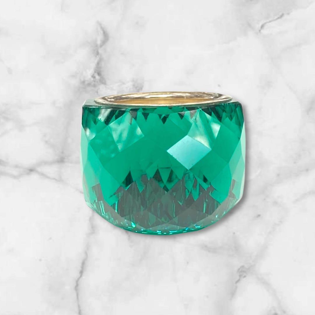 スワロフスキー ニルヴァーナ エメラルドグリーン リング 13号 275