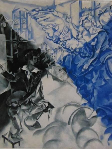 シャガール、幻影、希少レゾネの一頁、 新品額装付