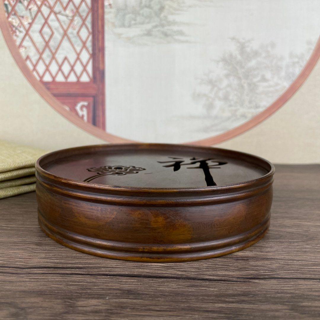 銅器 禅意茶盤 茶託 茶台 工芸品 装飾品 置物