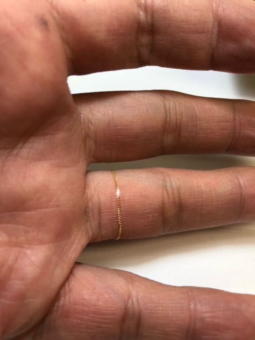 専用ページ　11号と20号　K18 喜平 チェーンリング 18金　レディース