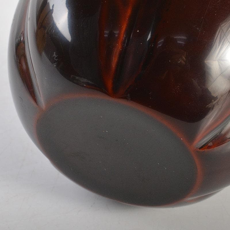 茶道具　漆塗　中山信一作　阿古陀茶器　仕覆付　共箱　V　6560