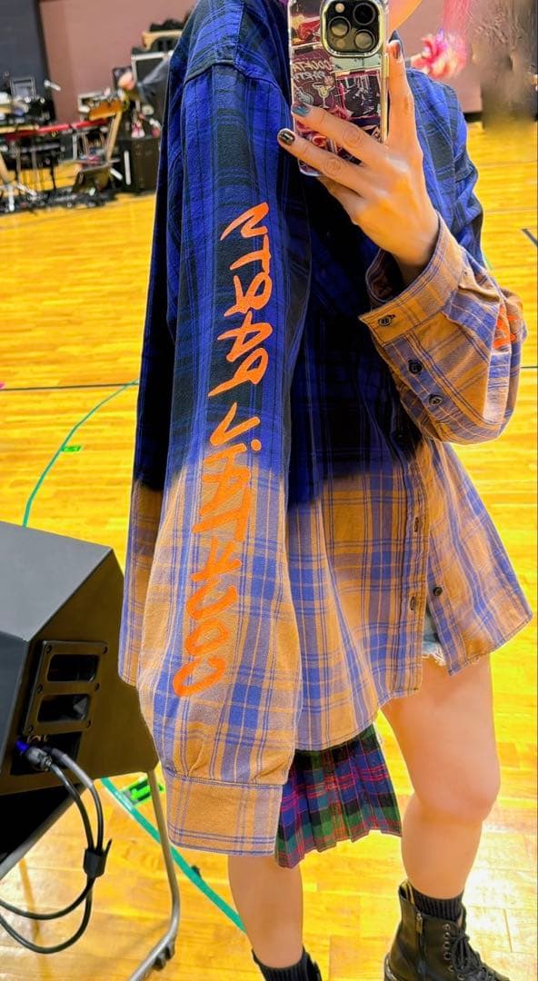 LiSA カクテルチェックシャツ ROUTE13 Cocktail Party