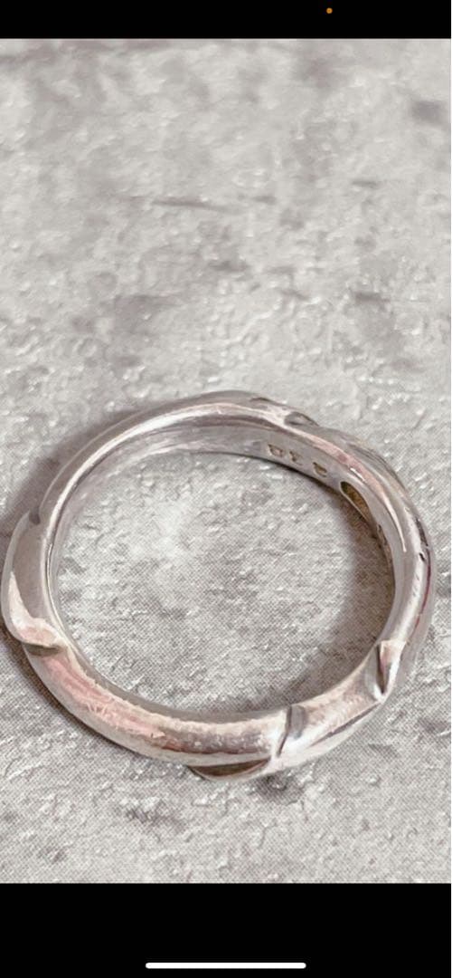 ジョージジャンセン　ヴィンテージ　シルバー ツイストデザイン リング