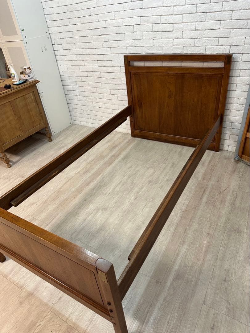 【ぷらまい】1960アメリカ　ビンテージ　シングルベッドフレーム