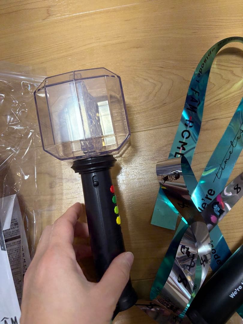 timelesz ペンライト 2025 tour FAM 2本セット　銀テープ