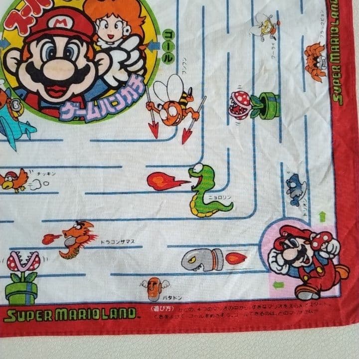 スーパーマリオ ハンカチ　マリオ　スーパーマリオブラザーズ