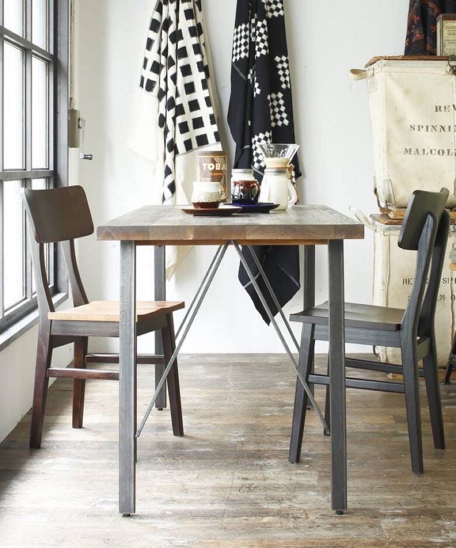 【送料込】ジャーナルスタンダードファニチャー ダイニングテーブル 古材 アイアン