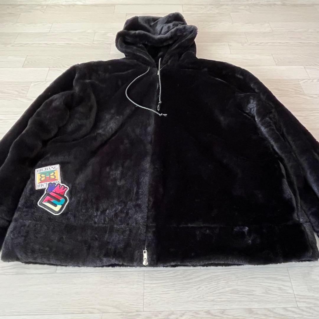 希少 BIGBANG ラストダンス 公式オンラインストア限定 ボアパーカー M
