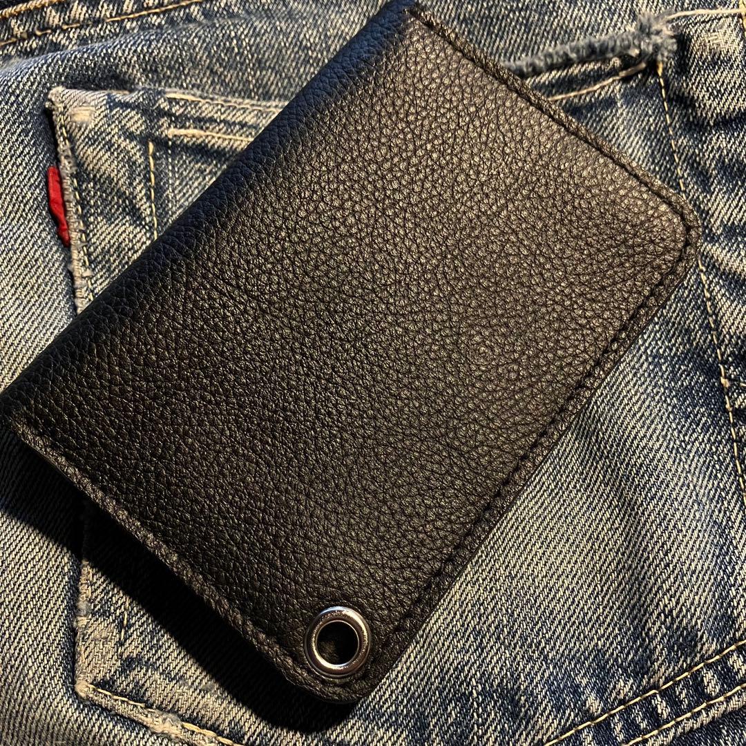 お札が折れない！ミドルトラッカーウォレット 3層 シルバー 姫路レザー