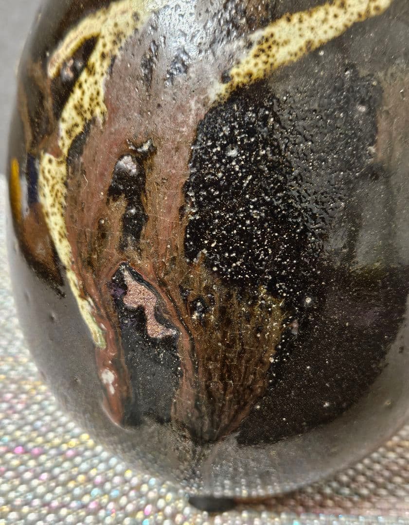 古代中国陶器 明代明朝 磁州窯系 徳利 瓶 壺 花入れ 茶道具 高