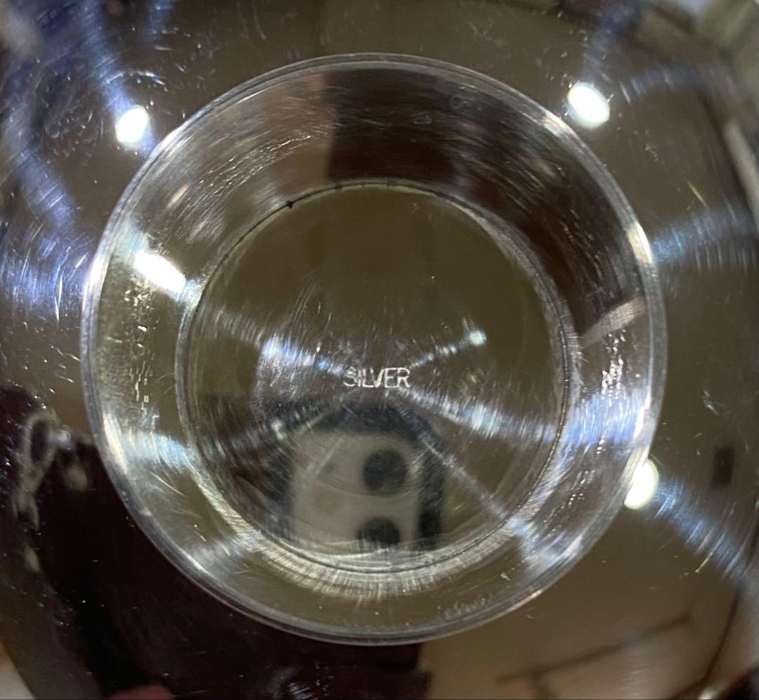 あ*3様 銀製チロリ(刻印　銀製)と銀杯(刻印　silver)