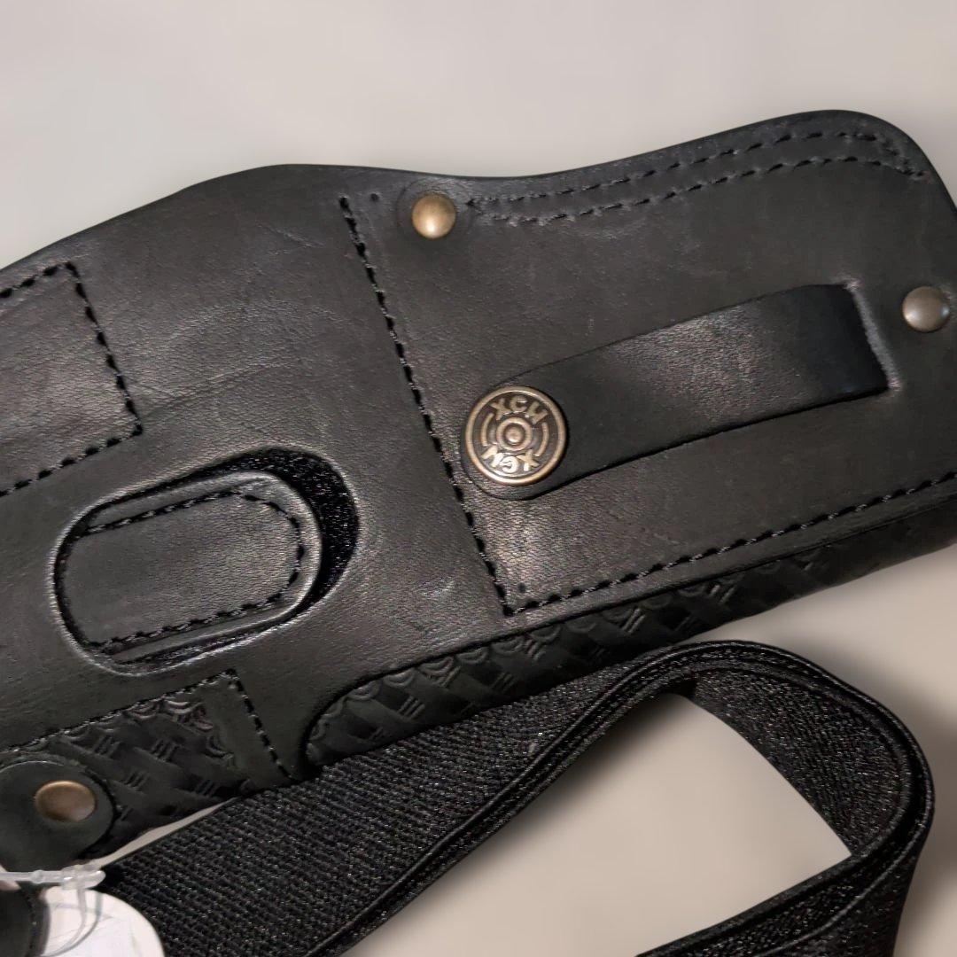 xch製 実物ショルダーホルスター 本革レザー 3-4インチリボルバー用