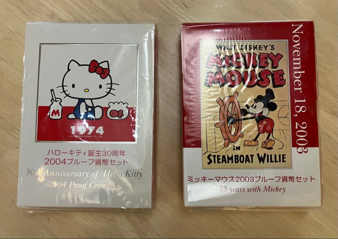 ハローキティ2004プルーフ貨幣セット ミッキーマウス2003プルーフ貨幣セット ハローキティ2004プルーフ貨幣セット ミッキーマウス2003プルーフ貨幣
