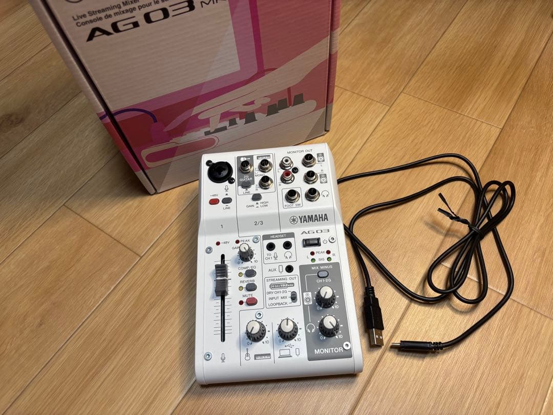 Yamaha AG03 オーディオインターフェイス ケーブル同梱 図解】AG03の