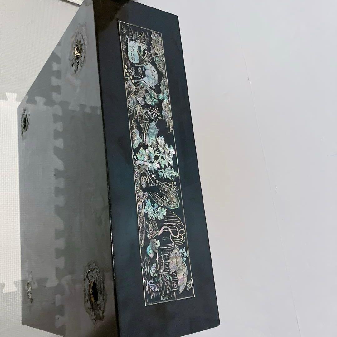 螺鈿細工　碁盤　昭和レトロ　囲碁版　李朝 アンティーク