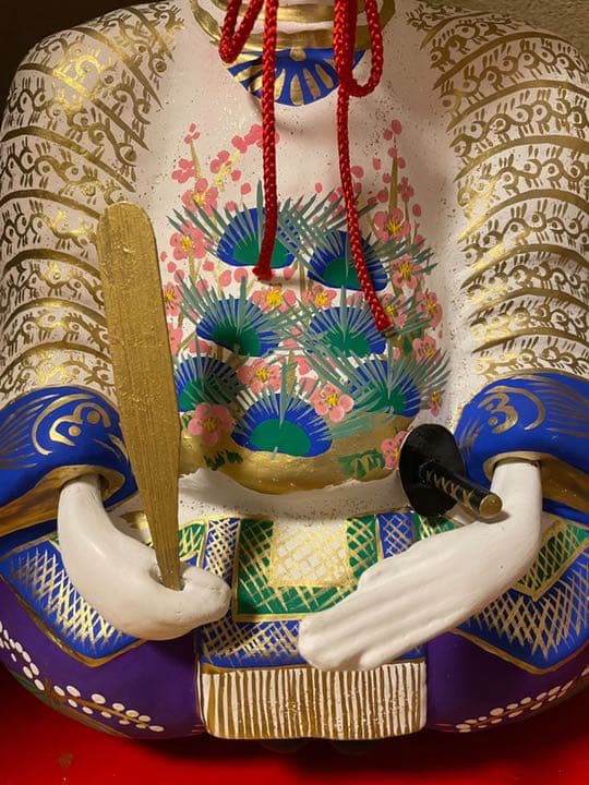 稲畑人形天神特別彩色学問の神白天神土地人形工芸品