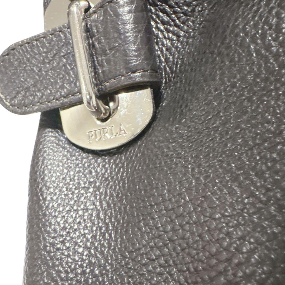 ［美品］FURLA フルラ　ショルダーバッグ　2way 黒　ブラック