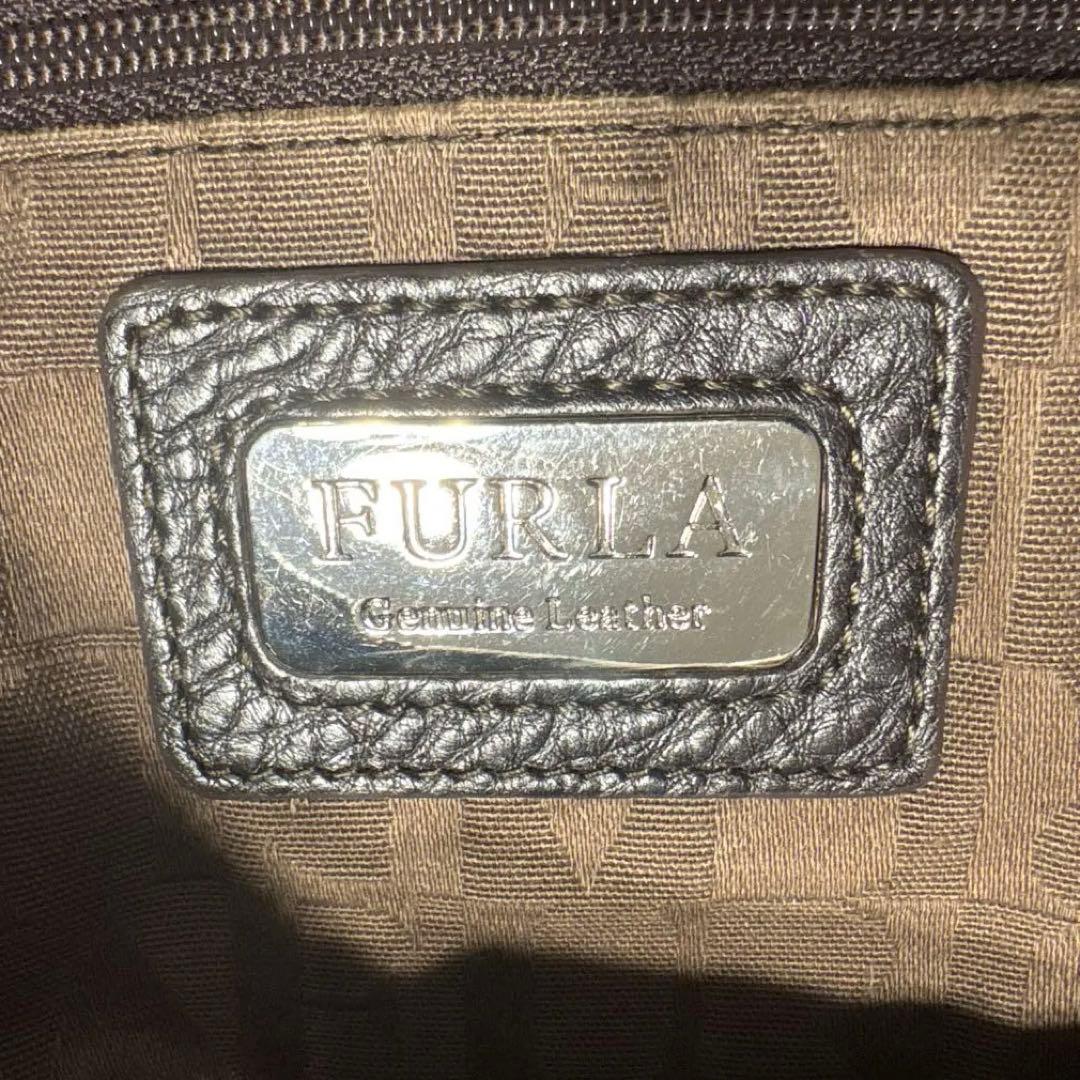 ［美品］FURLA フルラ　ショルダーバッグ　2way 黒　ブラック