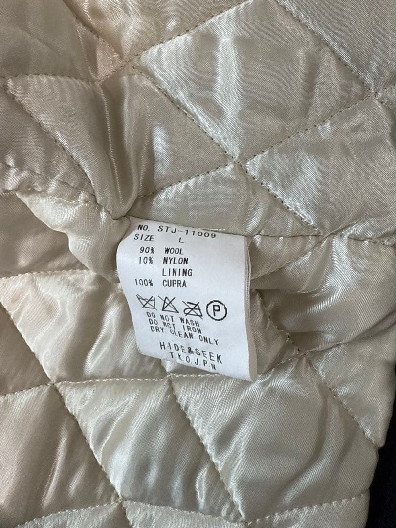 HideandSeek×TENDERLOIN LEATHER JKT Msize HIDE AND SEEK